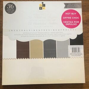 Neutral Tones Art Paper Card Stock Scrapbook Paper